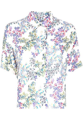 Antonio Marras floral-print short sleeve blouse - Bianco