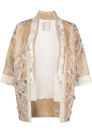 Antonio Marras floral-lace applique jacket - Toni neutri