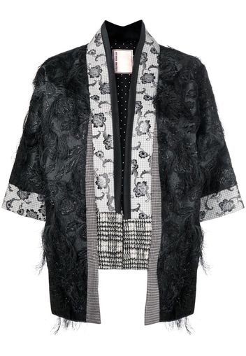 Antonio Marras floral-embroidered jacket - Nero