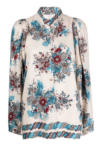 Antonio Marras floral-print button-up blouse - Toni neutri