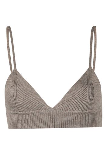 Antonio Marras ribbed-knit bralette - Toni neutri