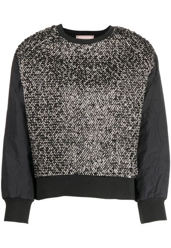 Antonio Marras Aleksandr sequinned hybrid sweatshirt - Nero