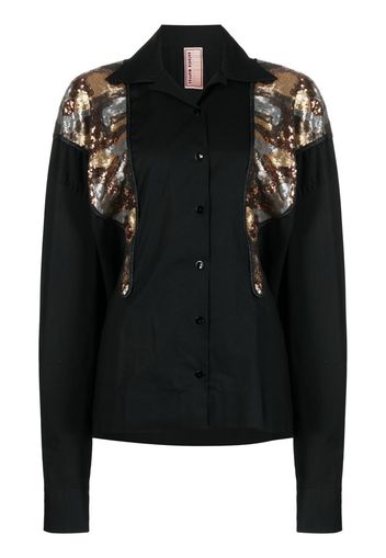 Antonio Marras Dolly sequin-panel shirt - Nero