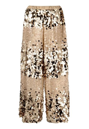 Antonio Marras sequin-embellished wide-leg trousers - Oro