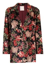 Antonio Marras Blazer monopetto a fiori - Nero