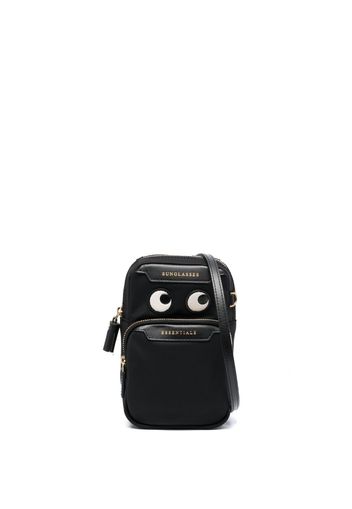 Anya Hindmarch text-print crossbody bag - Nero