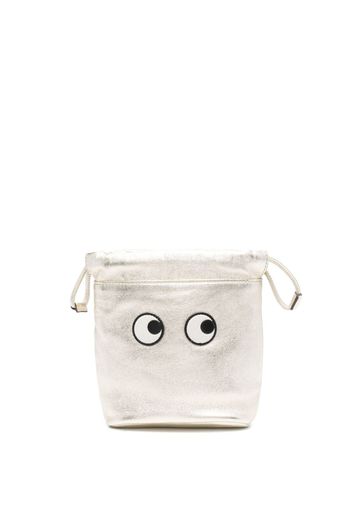 Anya Hindmarch Eyes drawstring leather tote bag - Oro