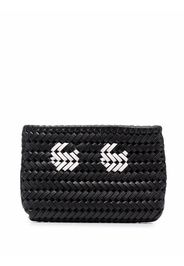 Anya Hindmarch woven leather pouch bag - Nero