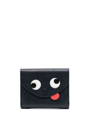 Anya Hindmarch face-motif faux-leather wallet - Blu