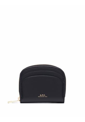 A.P.C. Portafoglio Demi-Lune Mini - Nero