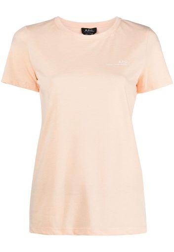 A.P.C. T-shirt con stampa - Arancione