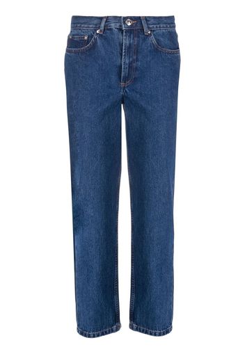 A.P.C. straight-leg cropped jeans - Blu