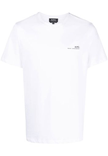 A.P.C. logo-print T-shirt - Bianco