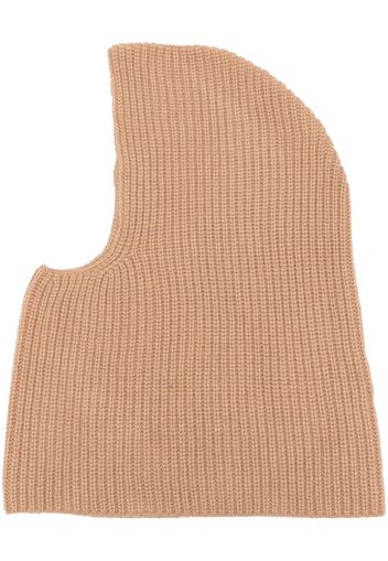 A.P.C. Sacha ribbed-knit balaclava - Marrone