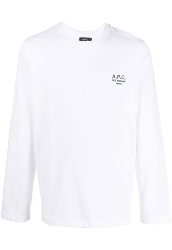 A.P.C. Oliver long-sleeve T-shirt - Bianco