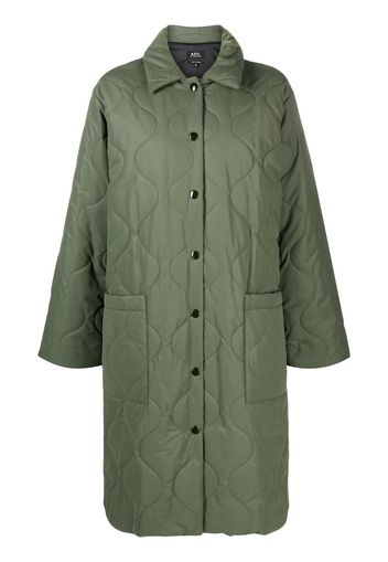 A.P.C. Cappotto trapuntato - Verde