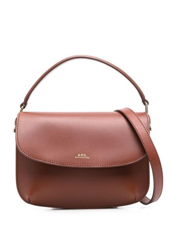 A.P.C. Sarah leather shoulder bag - Marrone