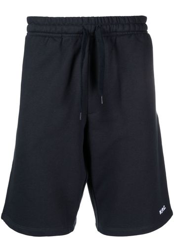 A.P.C. drawstring-waist track shorts - Blu