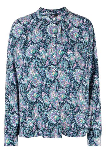 A.P.C. paisley-print blouse - Blu