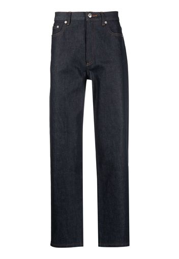 A.P.C. mid-rise straight-leg jeans - Blu