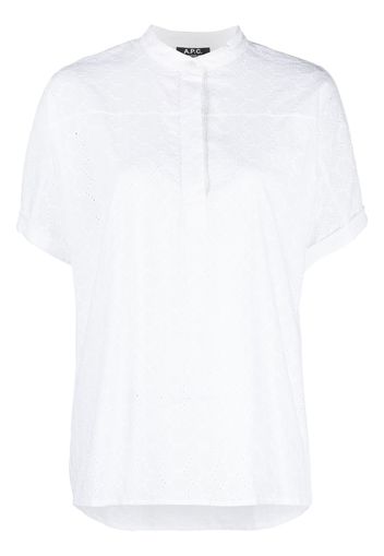 A.P.C. short-sleeve top - Bianco