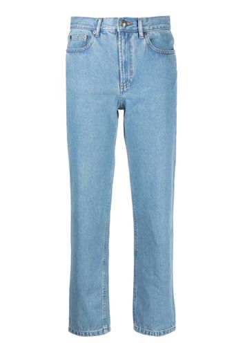 A.P.C. high-waisted straight-leg jeans - Blu