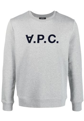 A.P.C. VPC logo-print cotton sweatshirt - Grigio