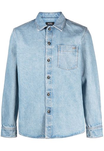 A.P.C. Victorio denim shirt - Blu