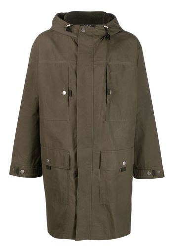 A.P.C. hooded cotton parka - Verde