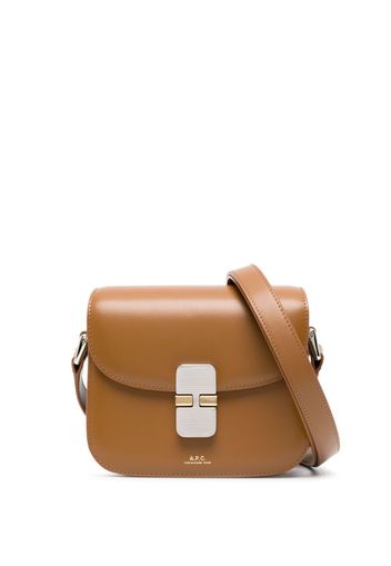 A.P.C. Borsa a tracolla Grace mini - Marrone