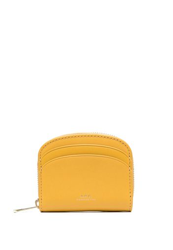 A.P.C. Demi-Lune leather wallet - Giallo