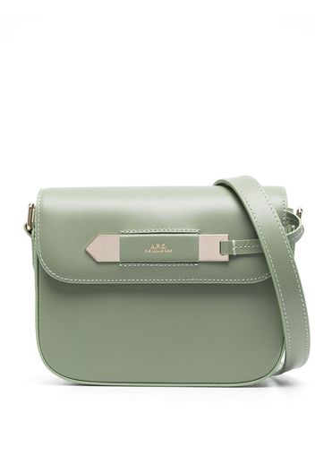 A.P.C. Charlotte leather crossbody bag - Verde