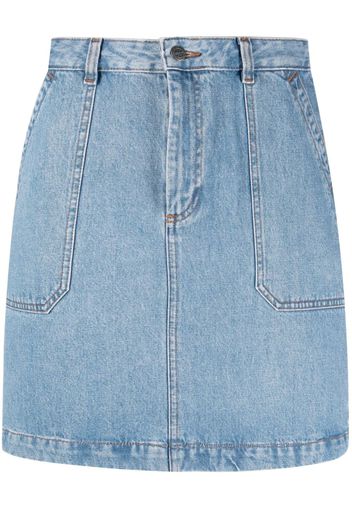 A.P.C. Léa denim mini skirt - Blu