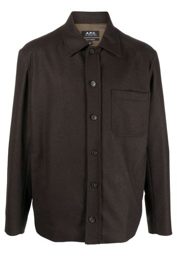 A.P.C. button-up jacket - Marrone