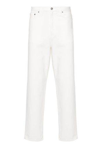 A.P.C. Jeans dritti Martin con vita media - Bianco