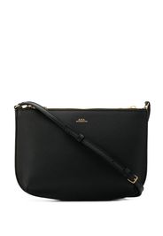 zipped logo crossbody bag