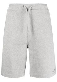 A.P.C. logo-print track shorts - Grigio