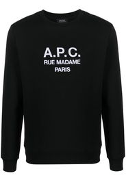 A.P.C. Maglione con stampa - Nero