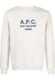 A.P.C. Felpa con stampa - Toni neutri