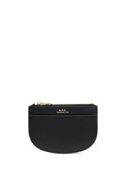 A.P.C. rounded leather purse - Nero