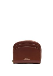 A.P.C. Demi-Lune Mini compact wallet - Marrone