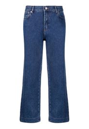 A.P.C. cropped straight-leg jeans - Blu