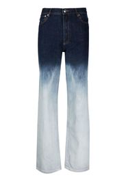 A.P.C. Martin tie-dye straight-leg jeans - Blu