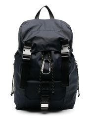 A.P.C. logo-patch backpack - Blu