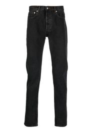 A.P.C. contrast-stitch straight-leg jeans - Nero