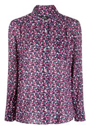 A.P.C. motif-print long-sleeve blouse - Rosa