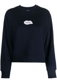 A.P.C. Sibylle cotton sweatshirt - Blu