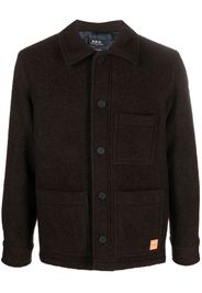 A.P.C. Emile wool-blend jacket - Marrone