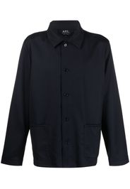 A.P.C. wool shirt jacket - Blu