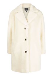 A.P.C. Nicolette teddy coat - Toni neutri